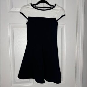 SALLY MILLER Couture NWT Black White‎ Fit And Flare Dress Size M (10)